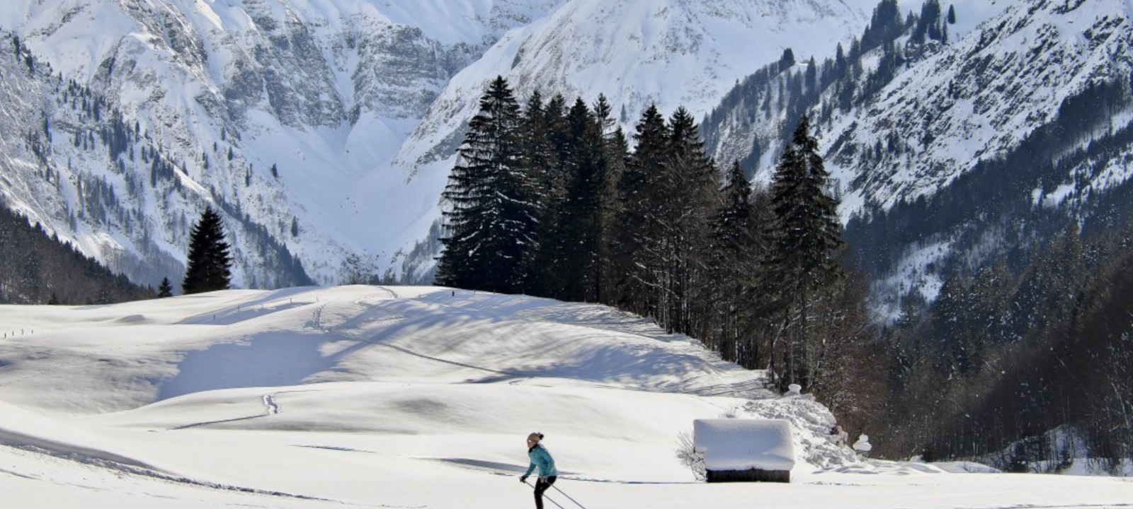 Langlaufen in Oberstorf im Allgäu