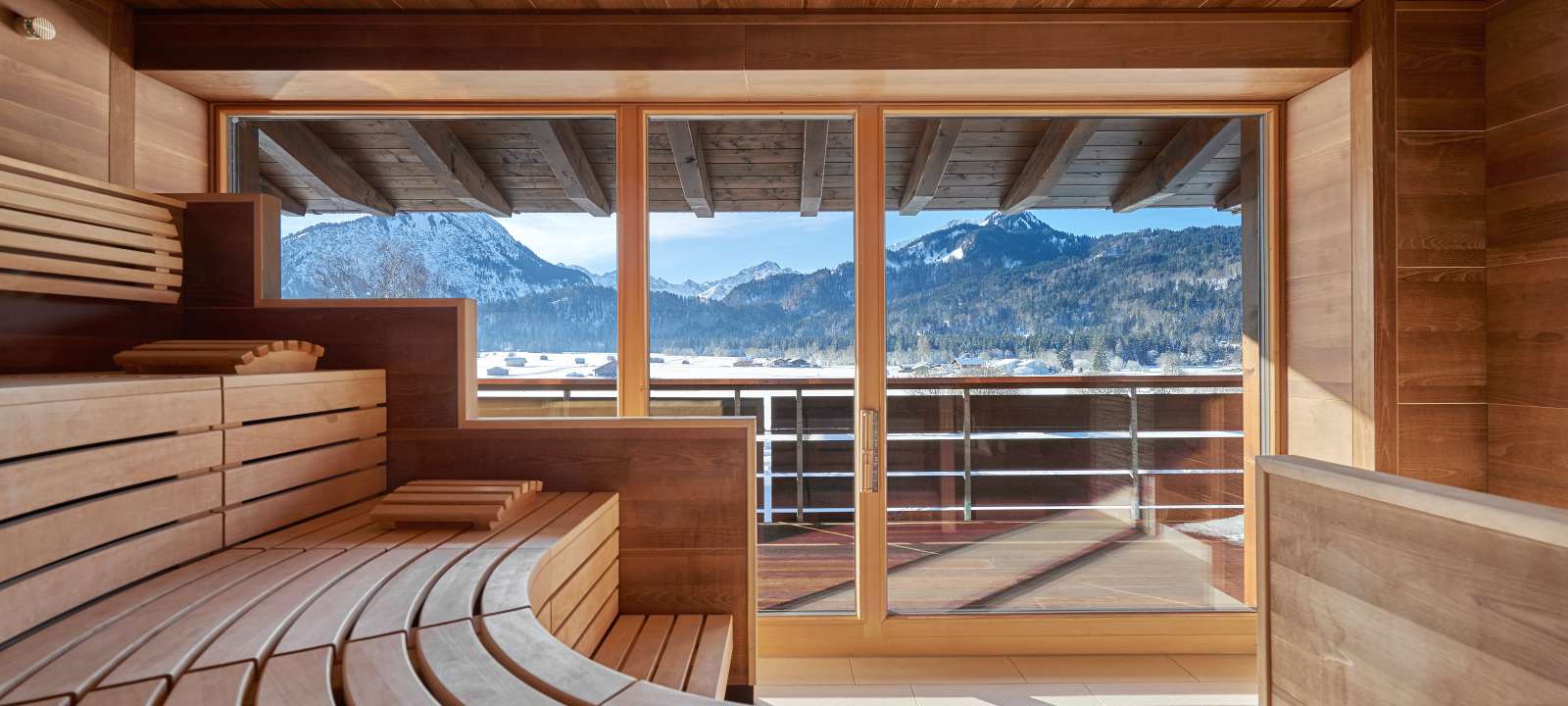 Aussicht vom Ladies Spa im Wellnesshotel in Oberstdorf