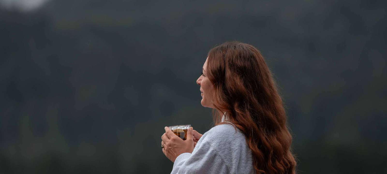 Ausblick auf die Allgäuer Alpen und grünen Wiesen vom Hotel in Oberstdorf im Allgäu