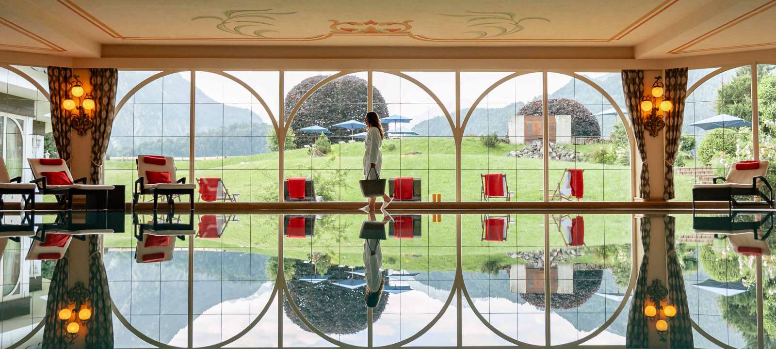 Biosauna mit Bergpanorama im Ladies Spa 