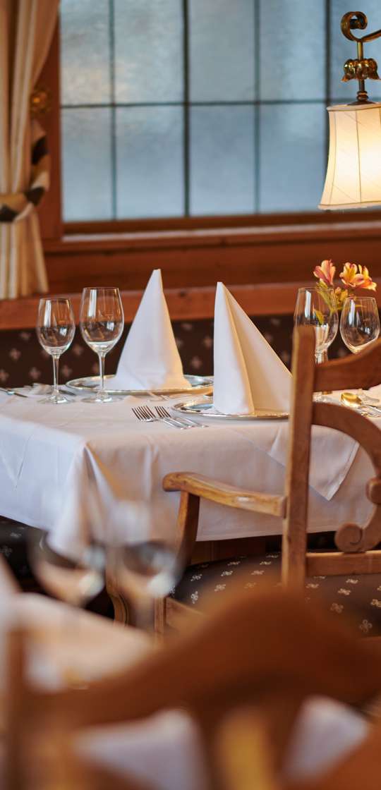 Gedeckter Tisch im Restaurant
