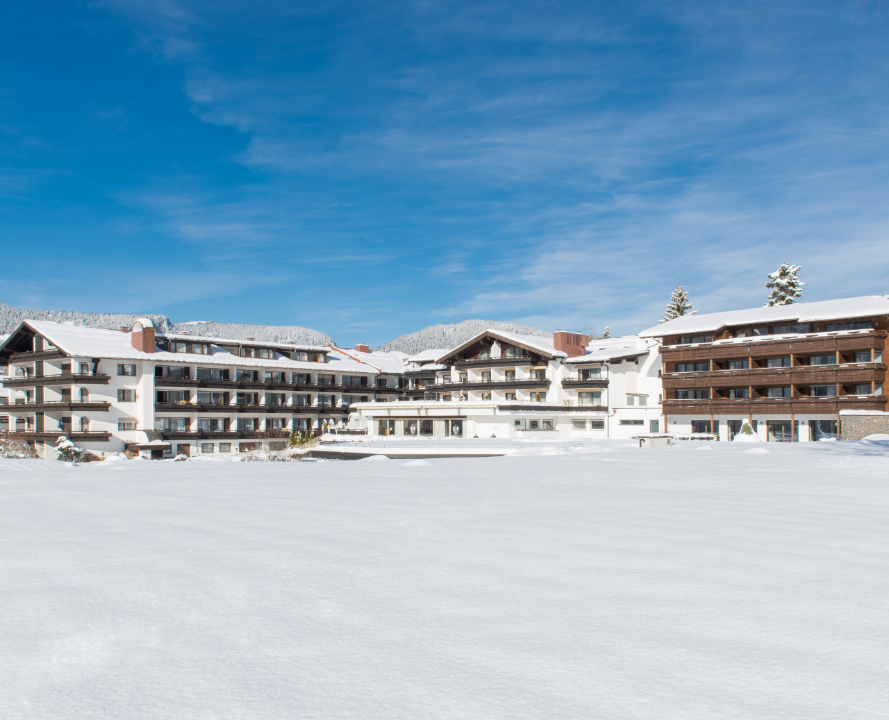 Schüles Wellnesshotel in Oberstdorf im Winter