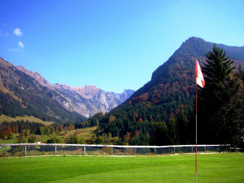 Golfplatz in Oberstdorf im Allgäu